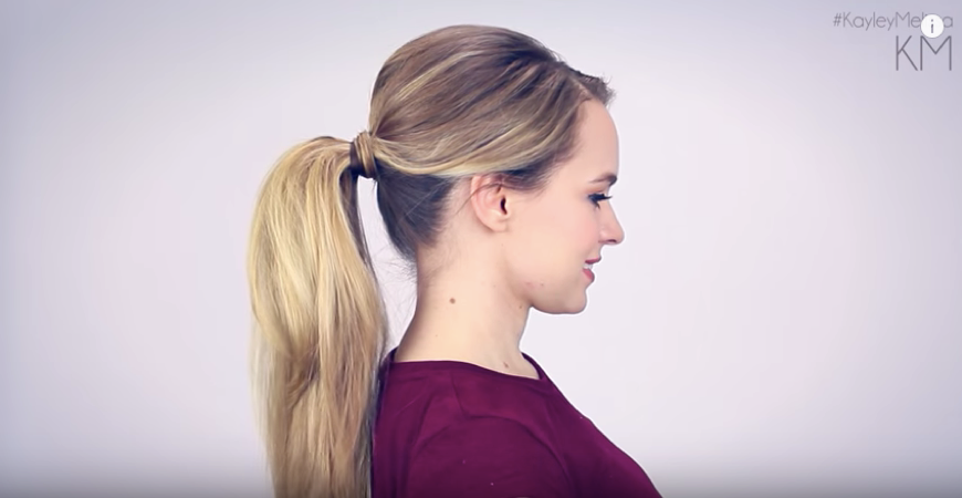 Puffy ponytail hairstyle